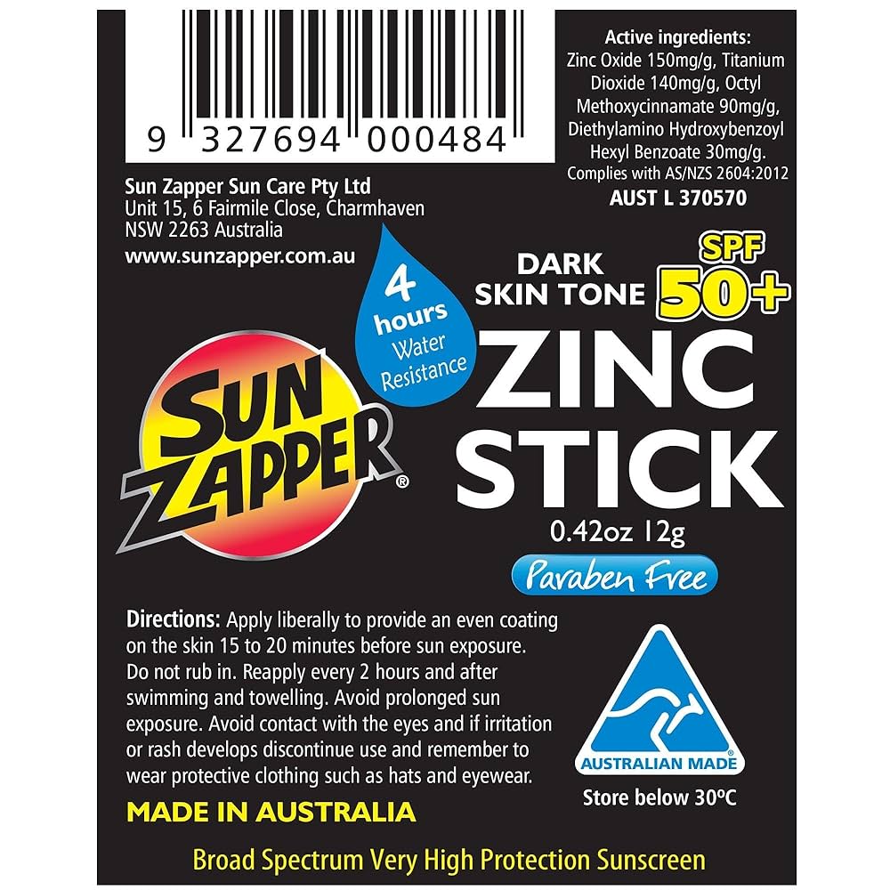 Amazon.com: Sun Zapper Zinc Oxide Mineral Sunscreen Stick